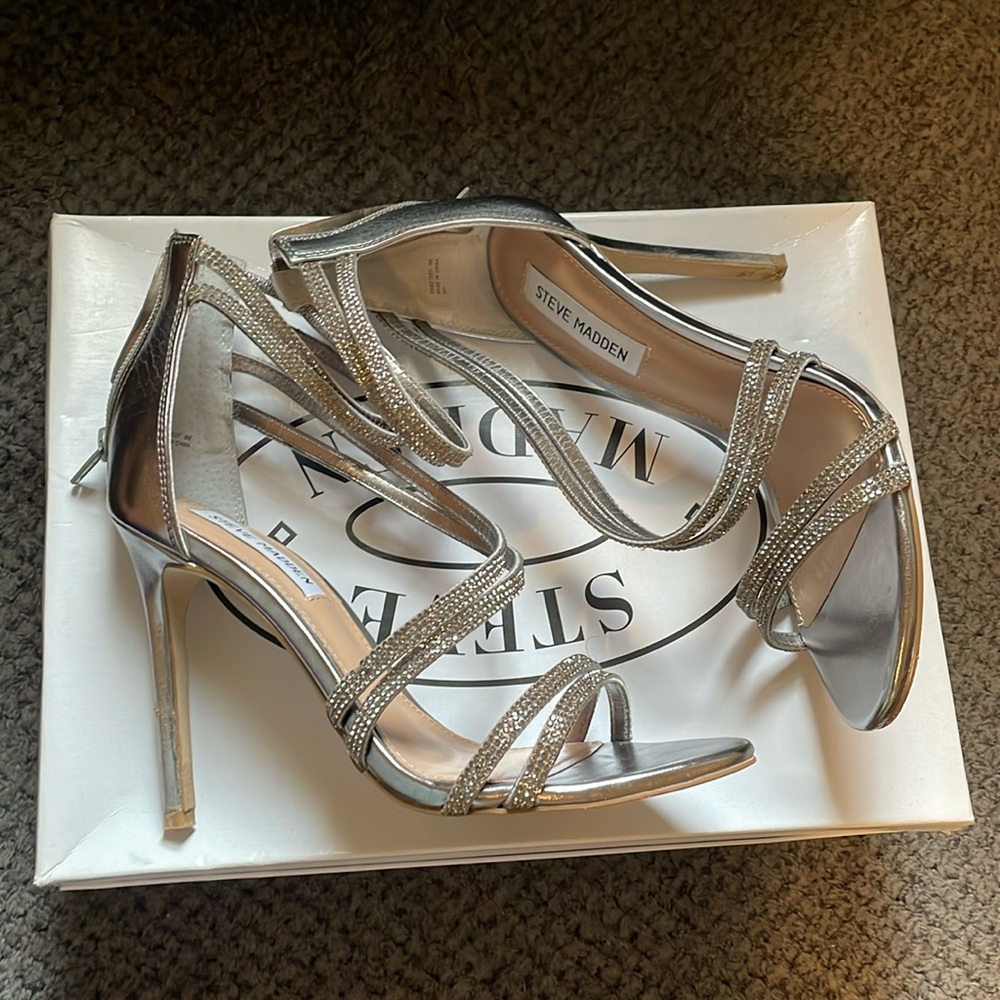 Silver Steve Madden Sweetest Pewter Women’s 8